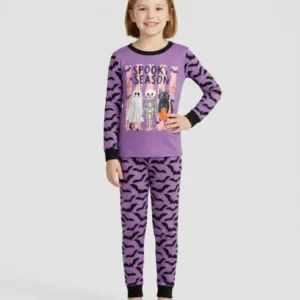 Bats & Boos Family Matching Bamboo Two Piece Long Sleeve Pajama Set
