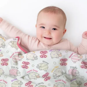 A Child Of God Girl Bamboo Blanket