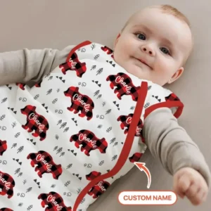 Custom Name Family Bear Matching Bamboo Sleep Bag