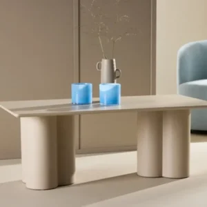 Couchtisch Aerona - schlicht in beige