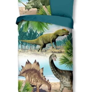 Kinderbettwäsche Dino Bettwäsche-Set
