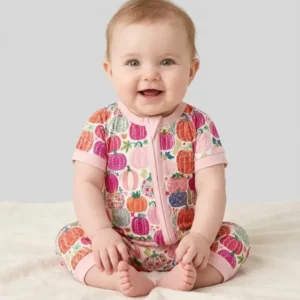 Pumpkin & Bloom Bamboo Shorty Zippy