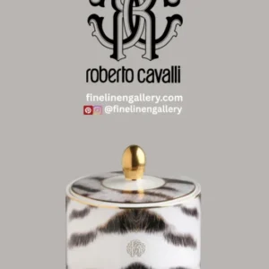 Roberto Cavalli Home Sugar Pot TIGER diam. 3.3", H 3.5" - Palais Royal Linen Gallery