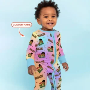 Custom Name I Am Black History Custom Bamboo Convertible Zippy