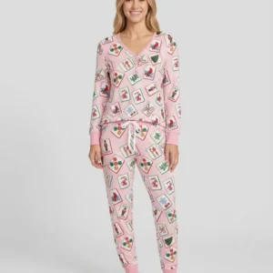 Christmas Mahjong Bamboo Women Pajama Set