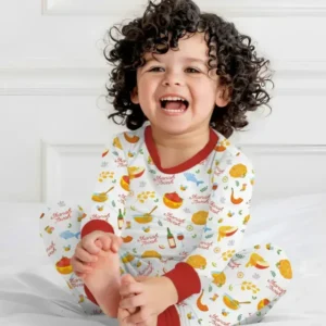 Shanah Tovah Family Matching Bamboo Two Piece Long Sleeve Pajama Set
