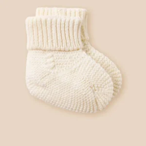 Babysocken - Biobaumwolle und Wolle