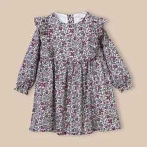 Baby-Kleid aus Liberty®-Stoff « Meadow »