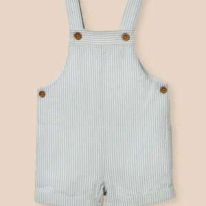 Baby-Latzshorts mit Vichy-Karos
