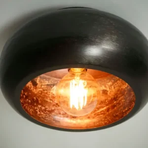 Deckenleuchte „Skylin“ – Metallleuchte in Schwarznickel