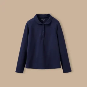 Mädchen-Poloshirt aus Pikeestrick – Bio-Baumwolle