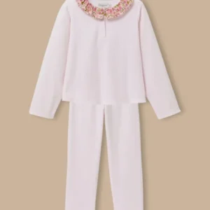 Mädchen-Pyjama mit Liberty®-Kragen