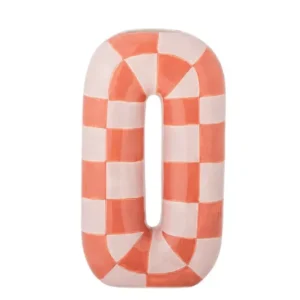 Vase „Solea“ – Orangefarbene Keramik