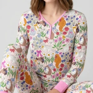The Garden Cattery Mommy & Me Matching Bamboo Women Pajama Set