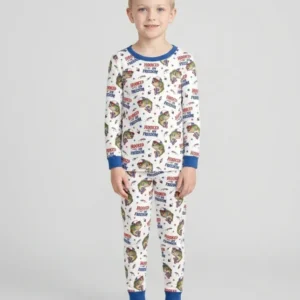 Hooked On Freedom Bamboo Two Piece Long Sleeve Pajama Set