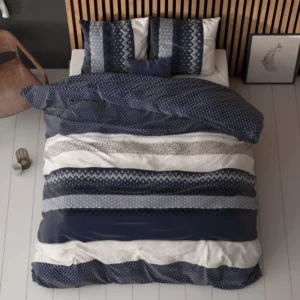 Bettwäsche Set Bettbezug und Kissen - Elisabeth Navy