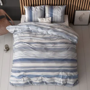 Stripy Bettbezug mit Kissenbezug