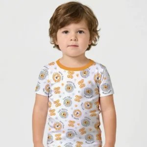 A Child Of God Boy Bamboo Two Piece Short Sleeve Shorts Pajama Set