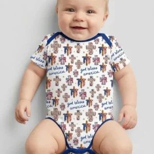 God Bless America Family Matching Bamboo Bodysuit
