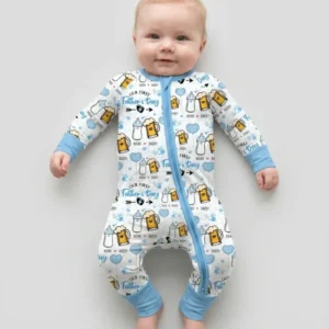 Custom Name First Father's Day Drink Bamboo Convertible Zippy