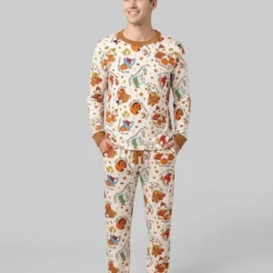 Just A Fall Goose Family Matching Bamboo Men's Pajama Set
