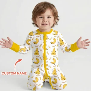 Custom Name Mac & Cheese Club Bamboo Convertible Zippy