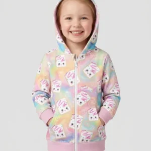 Kawaii Sprinkle Pastry Bamboo Zip Hoodie