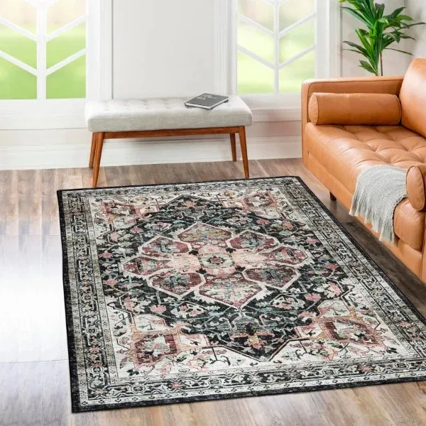 Brio Washable Non Slip Modern Rug BRI-1002