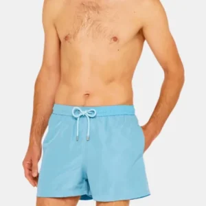 Short de bain Homme uni Pétrole 1