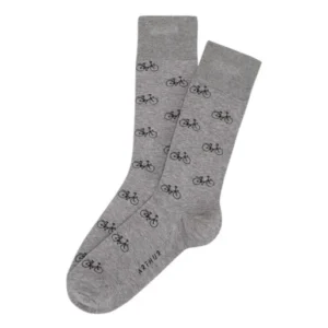 Chaussettes en fil d'Ecosse vélo Gris 1