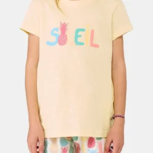 Pyjashort Enfant Ananas Jaune et Multicolore 1