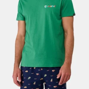 Pyjashort Homme Sneakers Marine 1