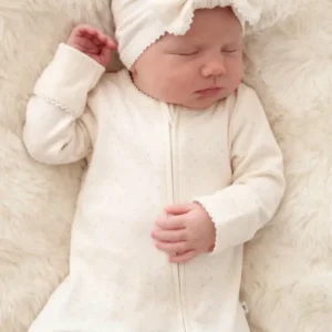 Picot Trim Knit Large Bow Headwrap