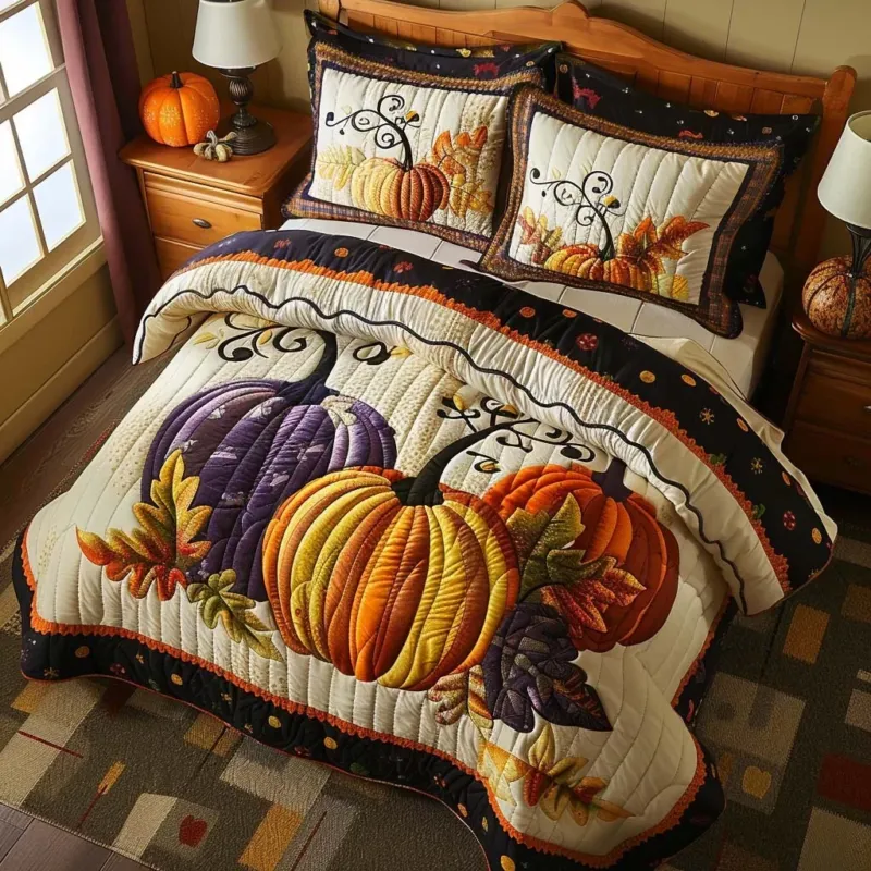 Autumn Woods Bamboo Quilt Bedding Set