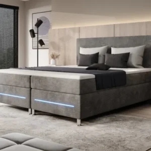 Boxspringbett Simple mit LED in Cord