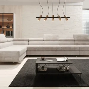 Designer Ecksofa Maxi mit Schlaf - und Klappfunktion in Cord