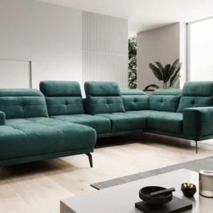 Designer Sofa Nerio mit verstellbarer Kopf- und Rückenlehne