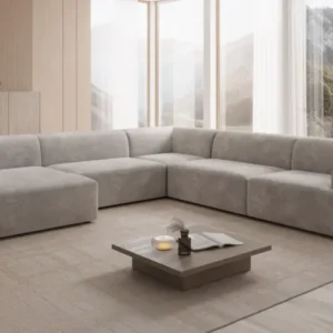 Designer Sofa Monza Wohnlandschaft U XXL in Samt