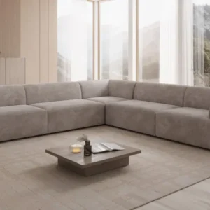 Designer Ecksofa Monza Wohnlandschaft XXL in Cord