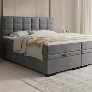 Boxspringbett Alessia mit Stauraum in Samt