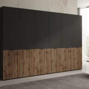 Moduro Naro Trio – Dreimoduliger Design-Kleiderschrank in Eiche Wotan