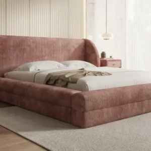Designer Polsterbett Liv Cord mit Stauraum