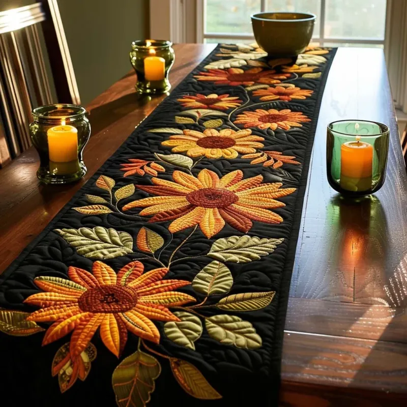 Beautiful Blossom Journey Quilt Table Runner