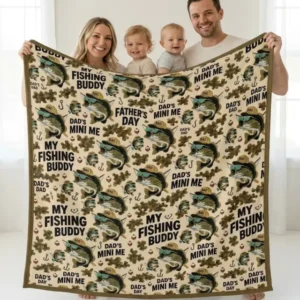 Best Fishing Buddies Bamboo Blanket