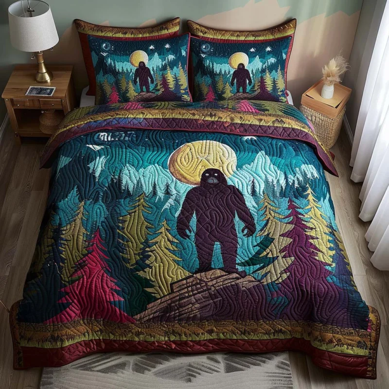 Bigfoot Escape Bamboo Quilt Bedding Set