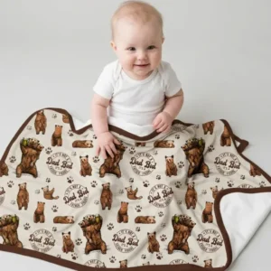 Daddy Bear It's Not A Dad Bod Bamboo Blanket