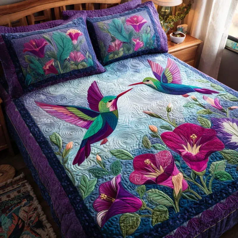 Blossom Wings Bamboo Quilt Bedding Set
