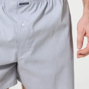 Caleçon classique homme uni gris clair 1