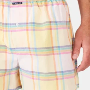 Caleçon homme carreaux multicolore 2