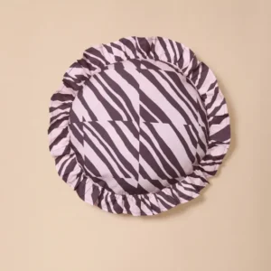 Cushion Cover in Pink Patchwork Stripe